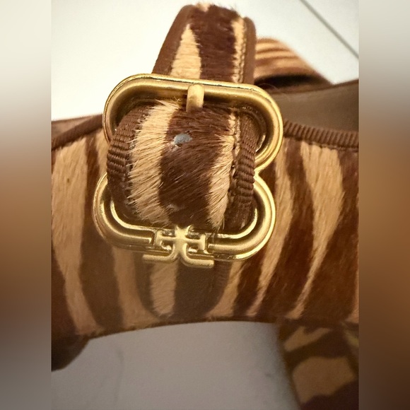 Sam Edelman Michaela Mary Jane Flats Zebra print cow hair fur Size 7.5 NWOT - Picture 9 of 10